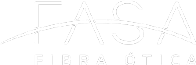 logotipo FASA Fibra Ótica - branco