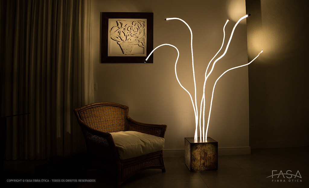 foto de ambiente com a luminária Medusa